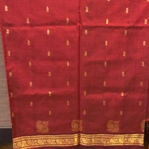 Stunning burgundy colored sari